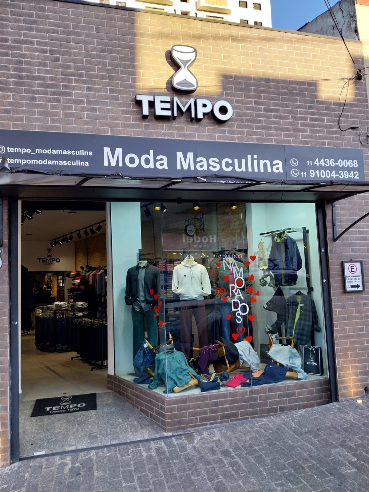 loja tempo menswear moda masculina, roupas e acessórios, na região de Santo André